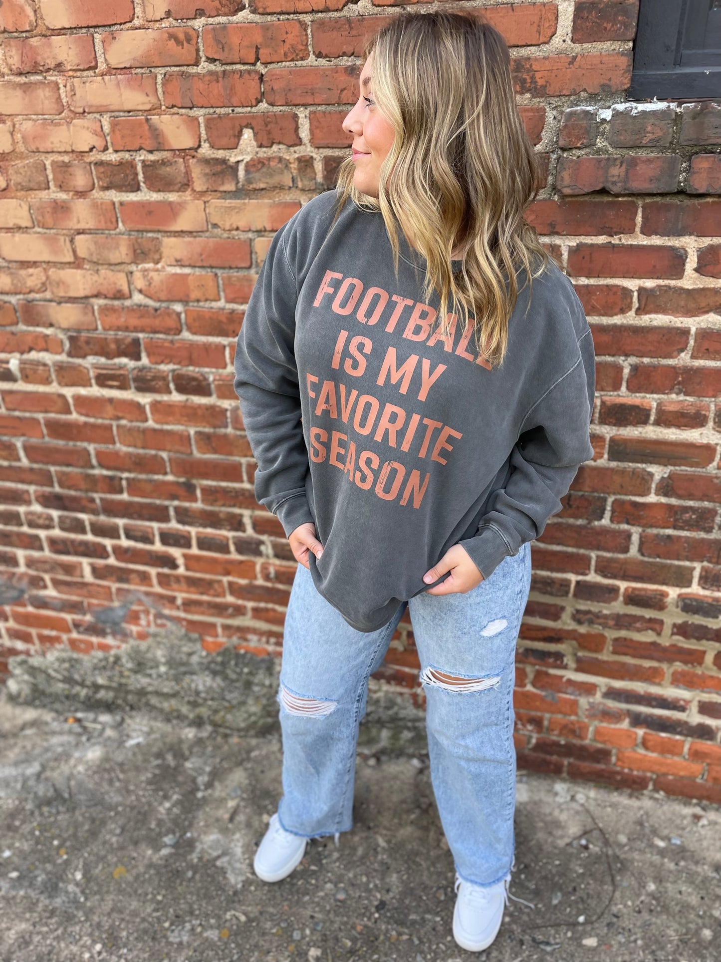 FOOTBALL IS MY FAVORITE SEASON - CREWNECK SWEATSHIRT