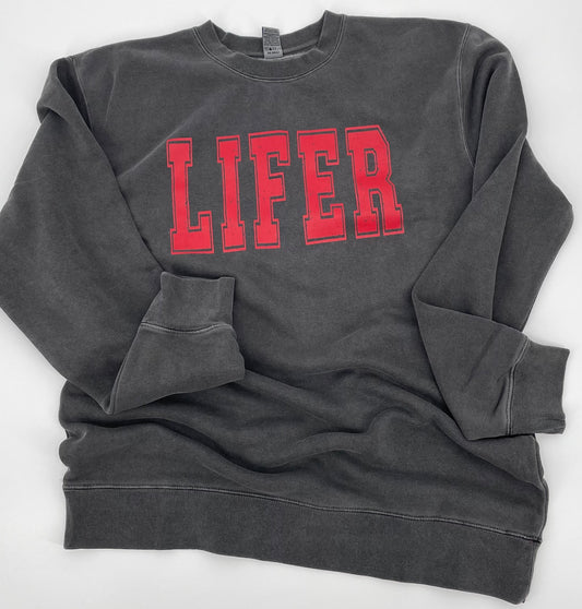 RED - LIFER CREWNECK